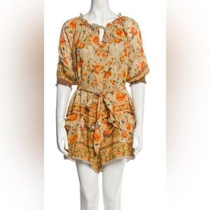 Spell & The Gypsy Collective Floral Print Tie Neck Romper